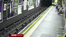 La caída de un bebé a las vías del metro en Londres