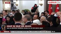 Erdoğan ile Gül Seçim Sonrası İlk Kez Veda Resepsiyonunda Buluştu