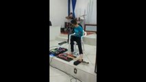 Handicapped Man Plays Guitar With His Feet