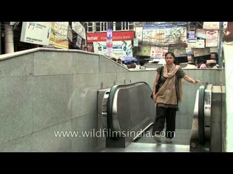 Exit gate of Chawri Bazar metro station