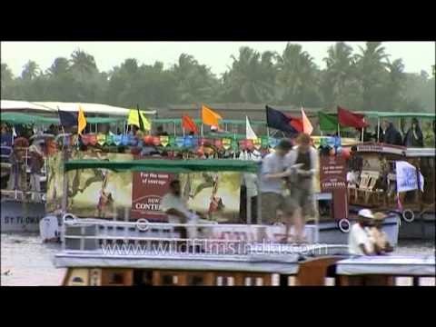 Punnamada lake, the venue of the Nehru Trophy Boat Race