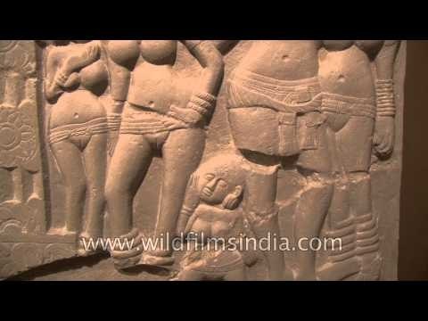 Panel depicting King Ashoka, Fibre Replica of Satvahana Periodc.2nd-3rd Cent. CE