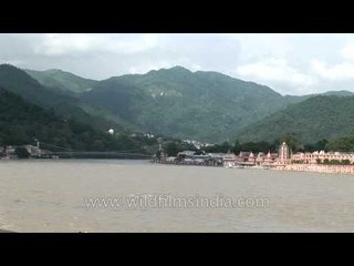 The sacred river Ganga flowing through Rishikesh