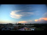 Brilliant cloud time lapse over the Taj Mahal