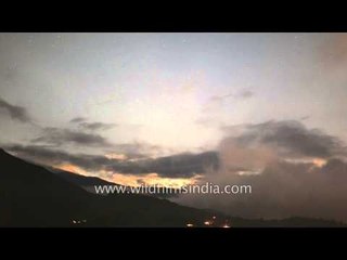 Time lapse of clounds wandering over Mcleodganj