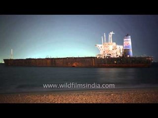 Goa aground : Russian boat hits bottom and gets stranded