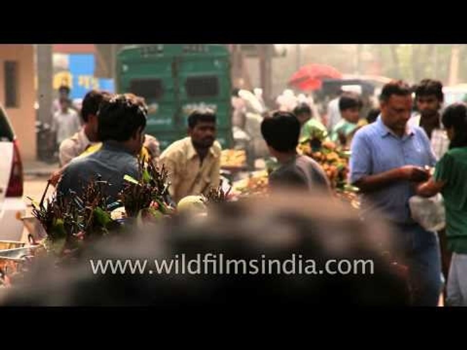 Fruit market near Keshav Puram metro station