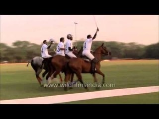 Stunts before inaugural match of President's Polo Club