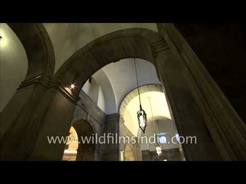 Glimmering lights inside Rashtrapati Bhavan