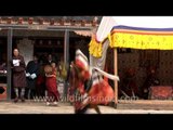 Traditional dance of Bhutan being performed during Kurjey Festival