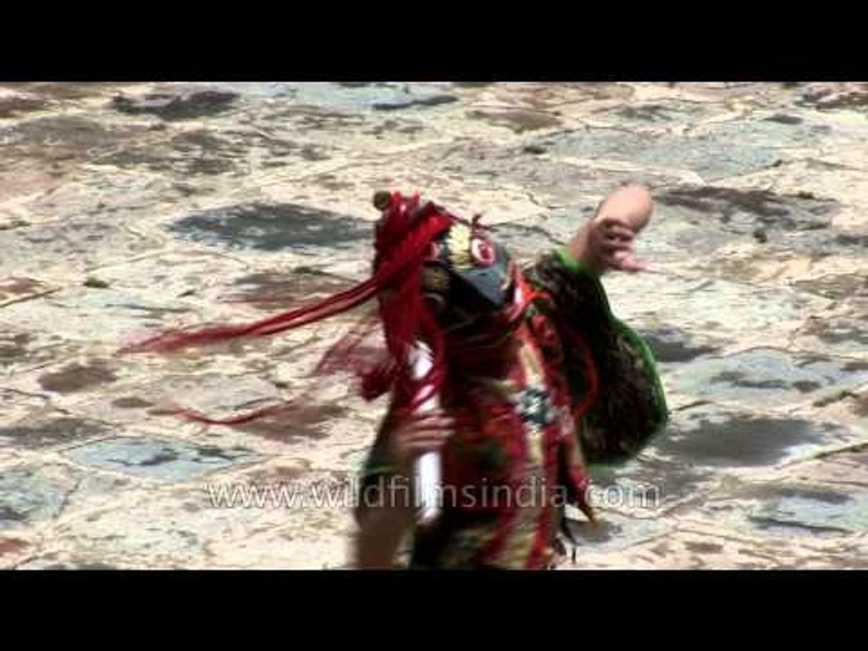 Cham dance in Bumthang, Bhutan