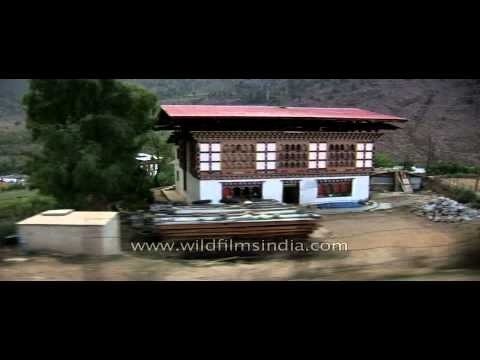 Driving thropugh the hills of Paro valley