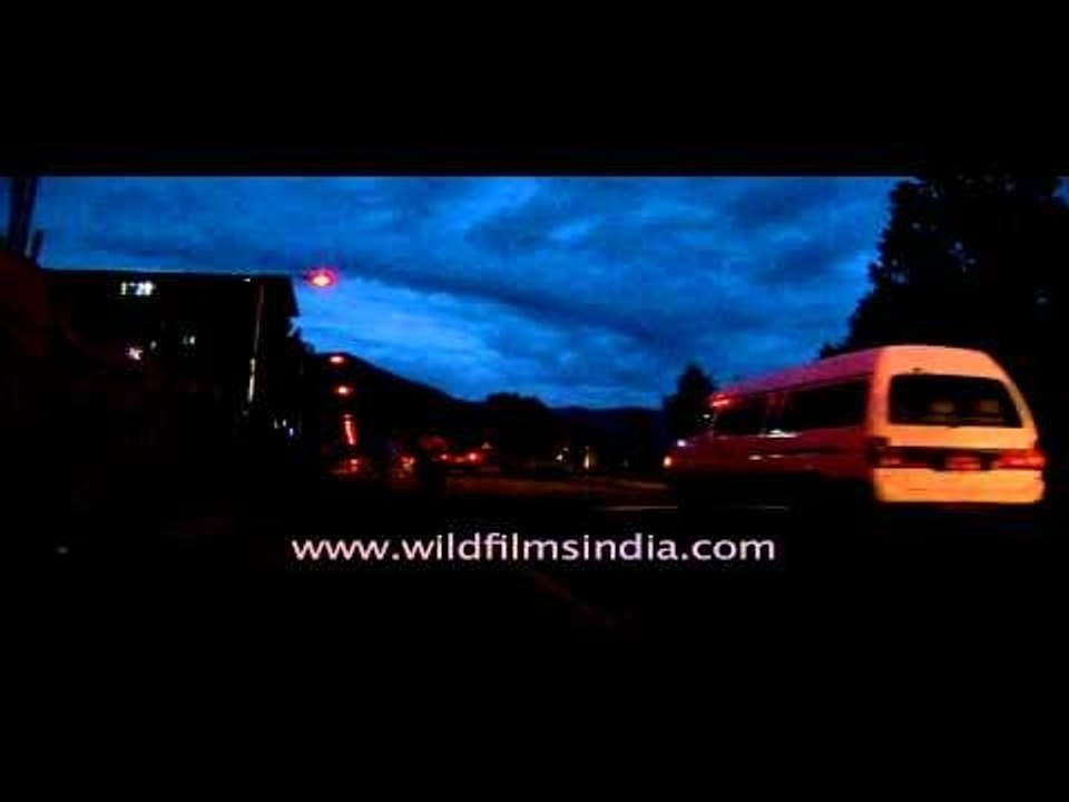 Bhutan after sunset