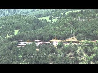 Monastery in the valley of Bumthang, Bhutan
