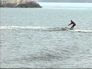 Training session of Water Skiing