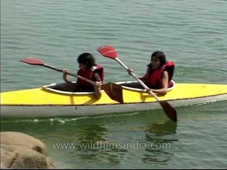 Kayaking training at Pong Dam