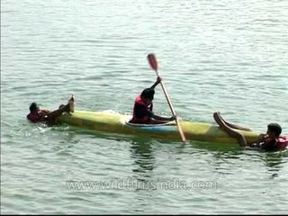 Water sports at Pong dam, Himachal Pradesh