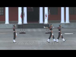 Individual Cadets march by: At the IMA Parade