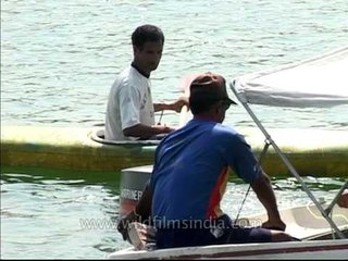 Water Skiing at Pong Dam, Himachal Pradesh