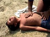 CPR on a drowning victim