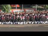 Companies parade  at the Indian Military Academy parade
