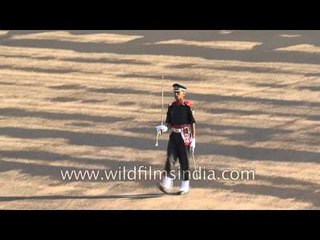 Commander takes charge of company at parade