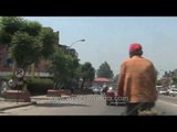 Moving on the streets of Kathmandu city