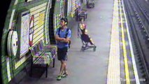 British Police Releases Footage Of Baby Stroller Blown Onto Tracks