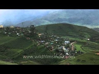 Munnar town : a typical hill station town, in Kerala