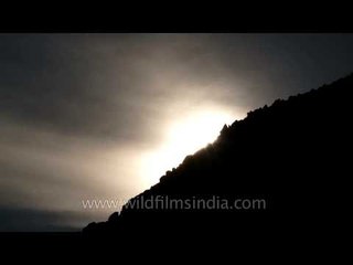 Beautiful sunset In Leh Ladakh