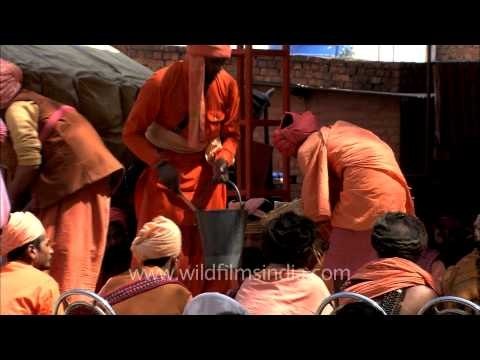 Akhand Bhandara at Juna Akhara during Maha Shivratri