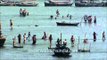 Devotees paying obeisance and taking holy dip in Sangam during Maha Kumbh