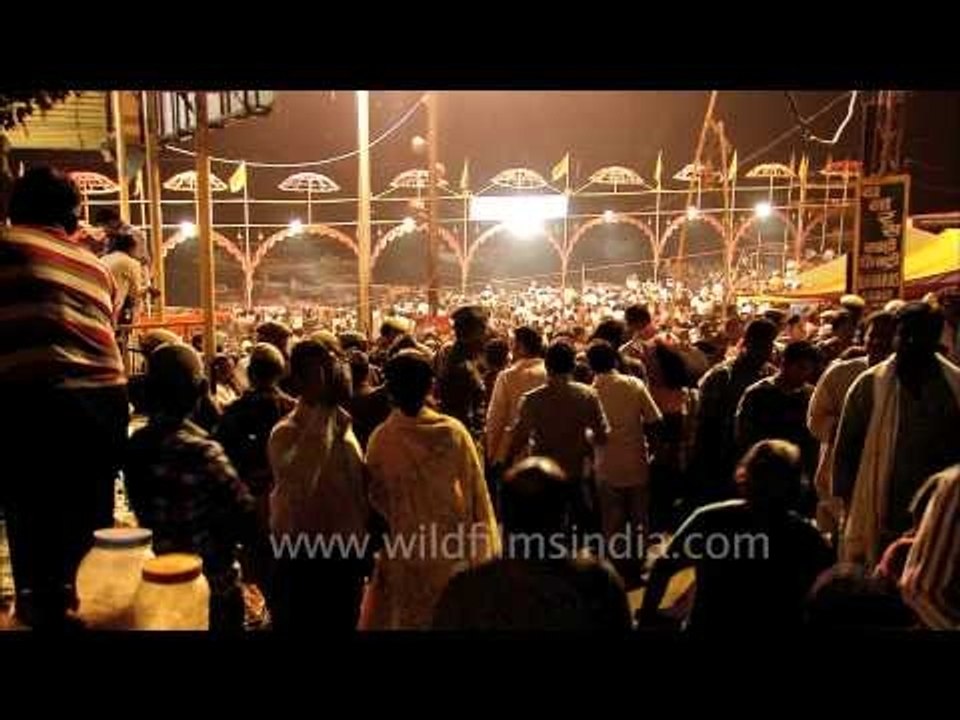 At the world's holiest religious congregation:Ganga Aarti