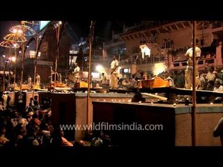 Ganga aarti at Varanasi ghat