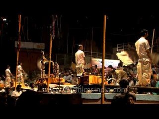When the ghat light up for 'Agni pooja' at Banaras