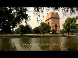 Side view of India Gate, New Delhi