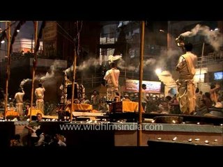 The Ganga aarti in Varanasi