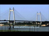 New Yamuna bridge over the Ganga river, at Allahabad
