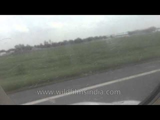 Vellore through an airplane window