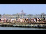 Around 60 lakh pilgrims converged at the Sangam, Allahabad