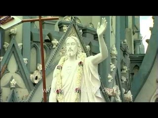 Statue of Jesus Christ outside St. Mary's Church, Bangalore