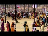 Pilgrims gathered to take the royal bath on Shivratri during Maha Kumbh