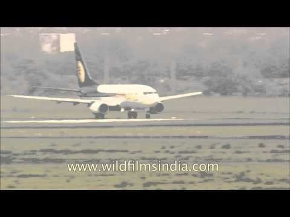 Jet lite flight take off from T3 of IGI Airport