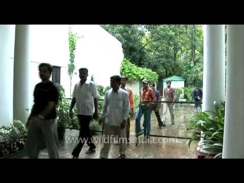 Visitors at Indira Gandhi Memorial Museum in Delhi