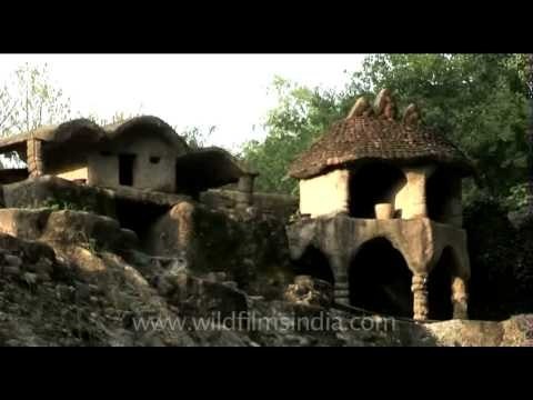 Stoned hut inside the Rock garden in Chandigarh