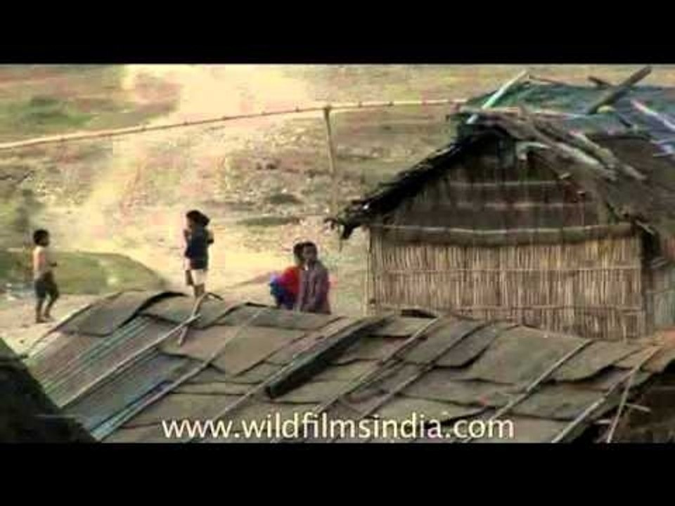 Arunachali kids playing in their village