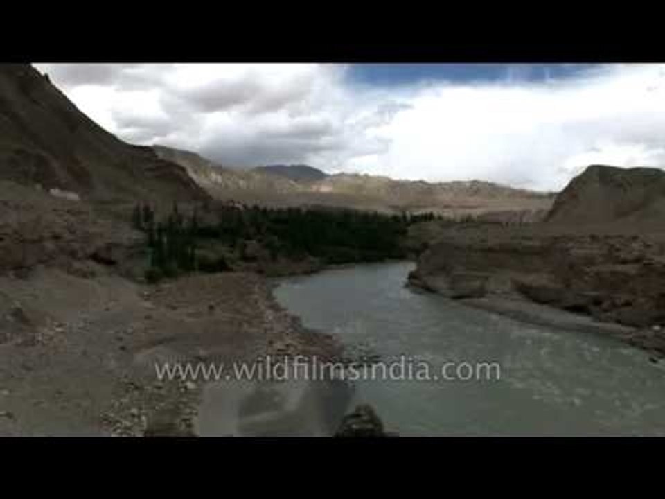 Ladakh valley with Indus river flowing through: The land of endless discovery