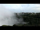 Meandering clouds over Cherrapunji in Meghalaya