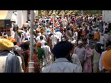 Thousands of Sikh devotees gathered at Gurudwara Takht Sri Kesgarh Sahib for Vaisakhi celebration.