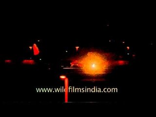 Night time take-off from IGIA airport, Delhi